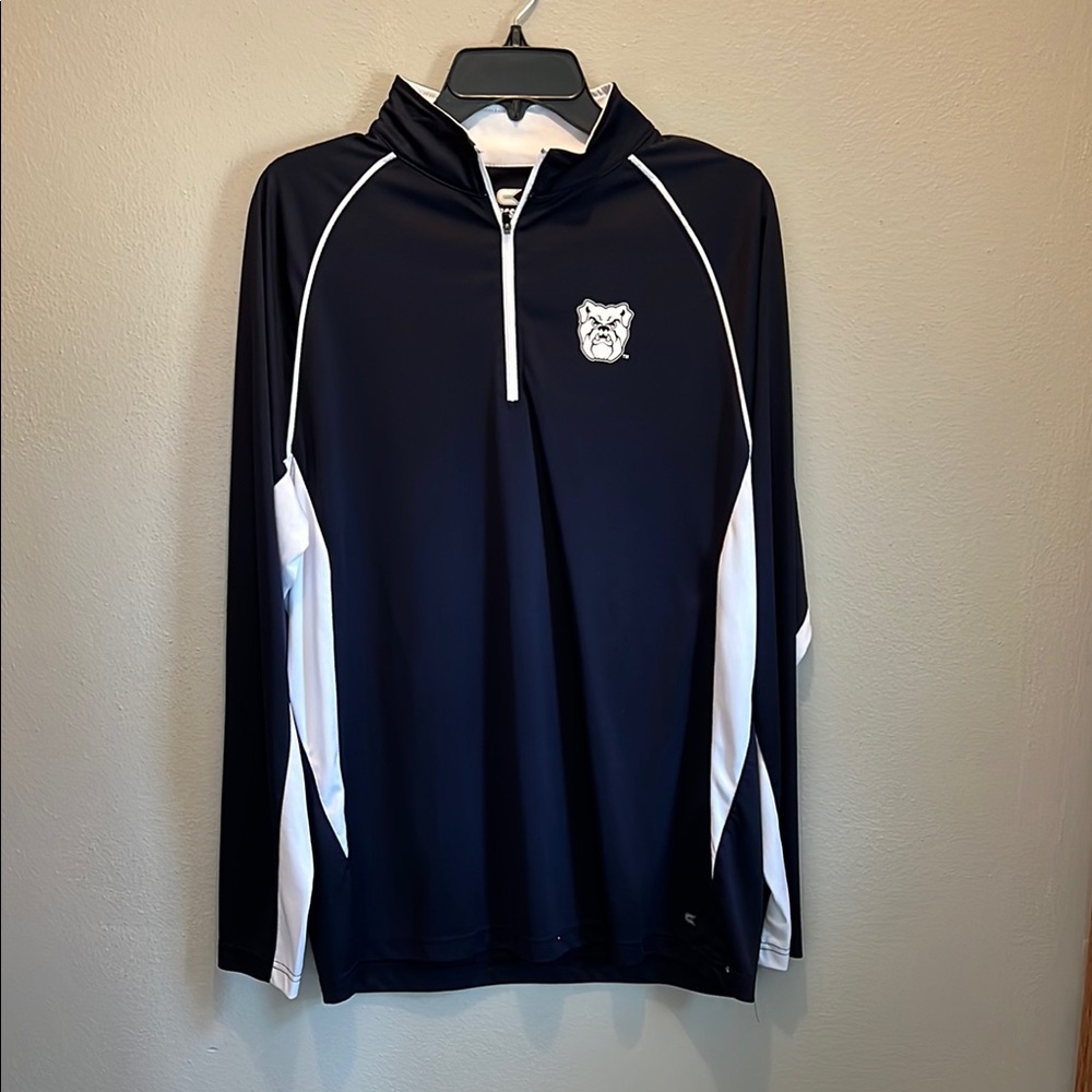 Butler Bulldogs blue and white 1/4 zip